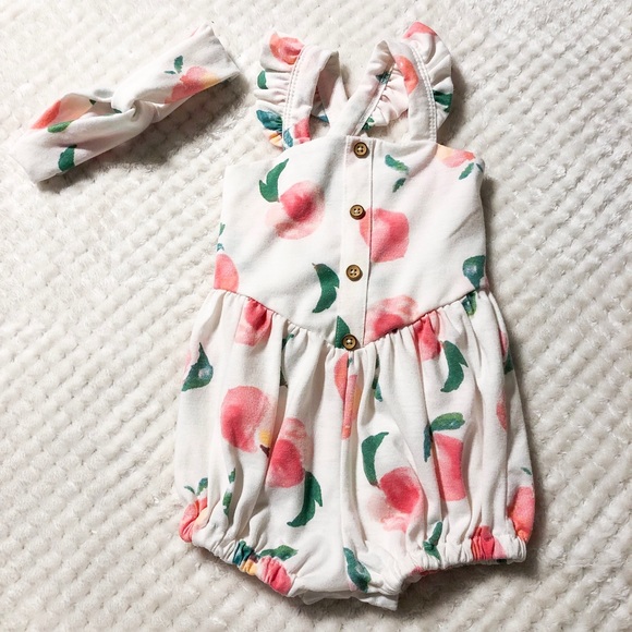 jessica simpson peach romper